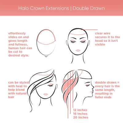 Halo Crown Extensions | Double Drawn