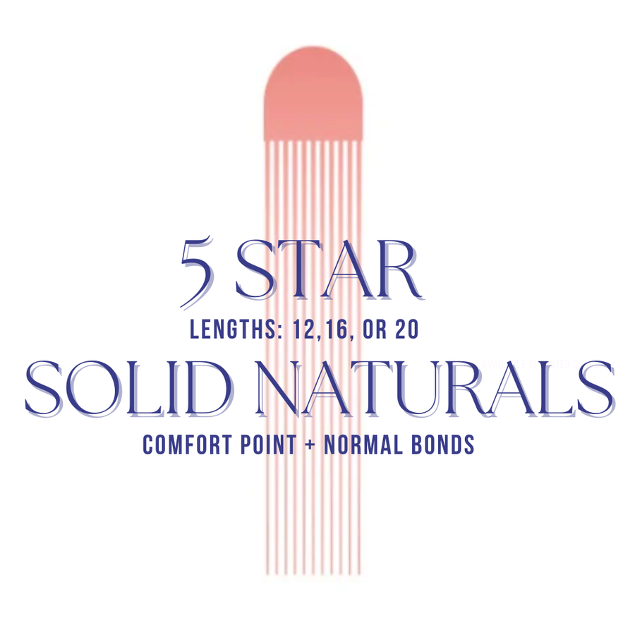 Hairdreams | 5 Star Fusion Extensions | Normal & Comfort Point Bonds | Solid Naturals