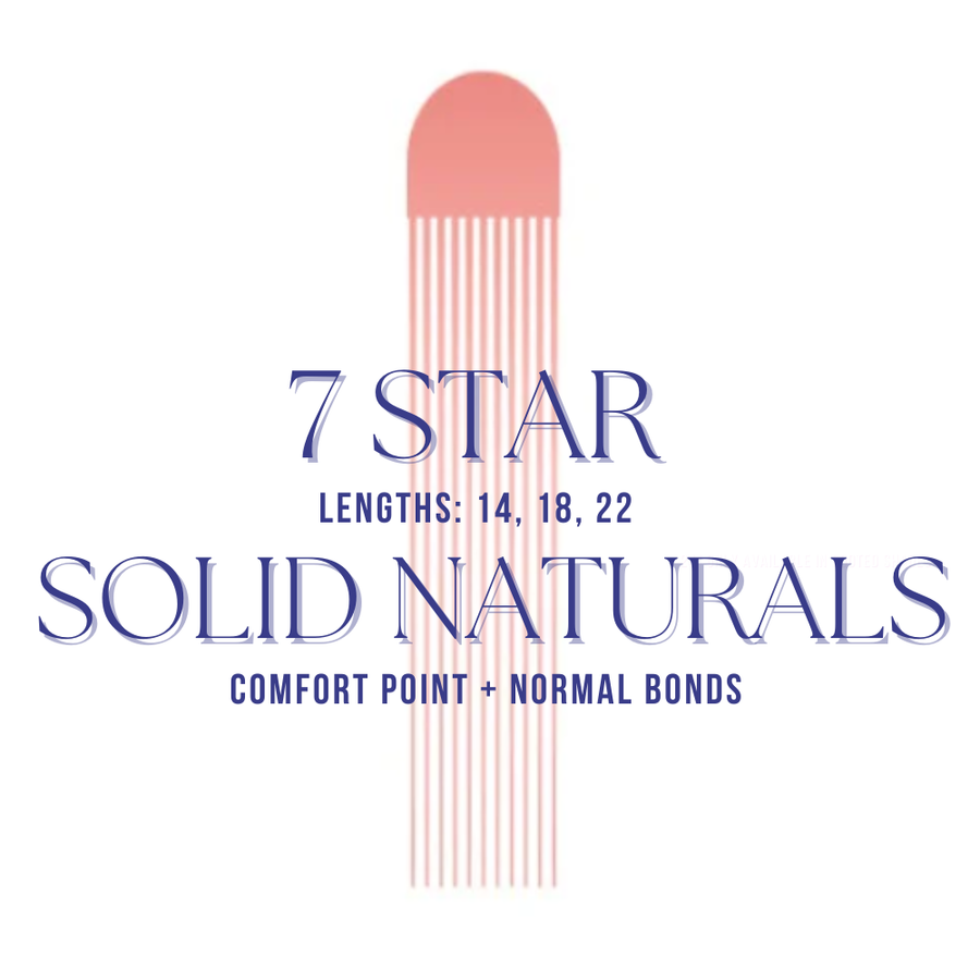 Hairdreams | 7 Star Fusion Extensions | Normal & Comfort Point Bonds | Solid Natural Colors