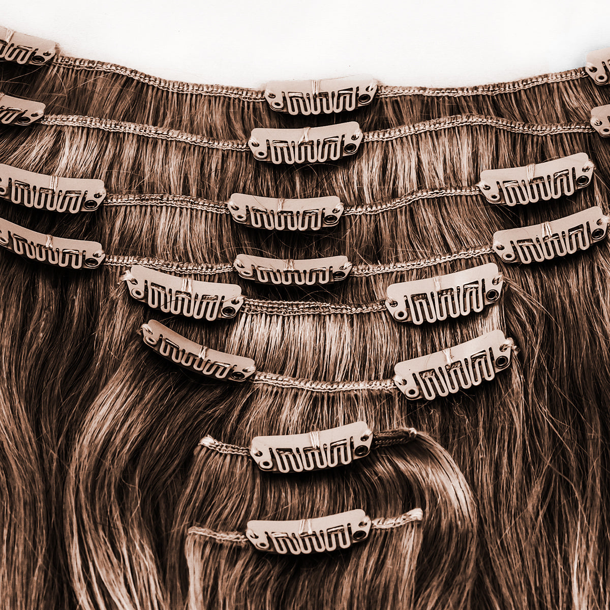 100% Human Hair Clip-In Extensions