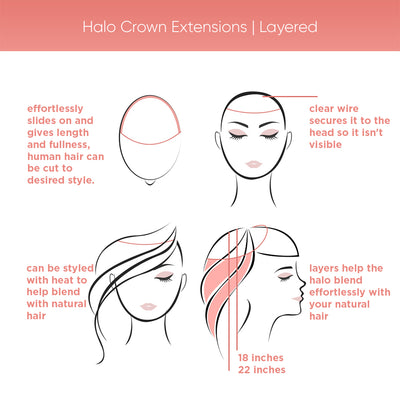 Halo Crown Extensions | Layered