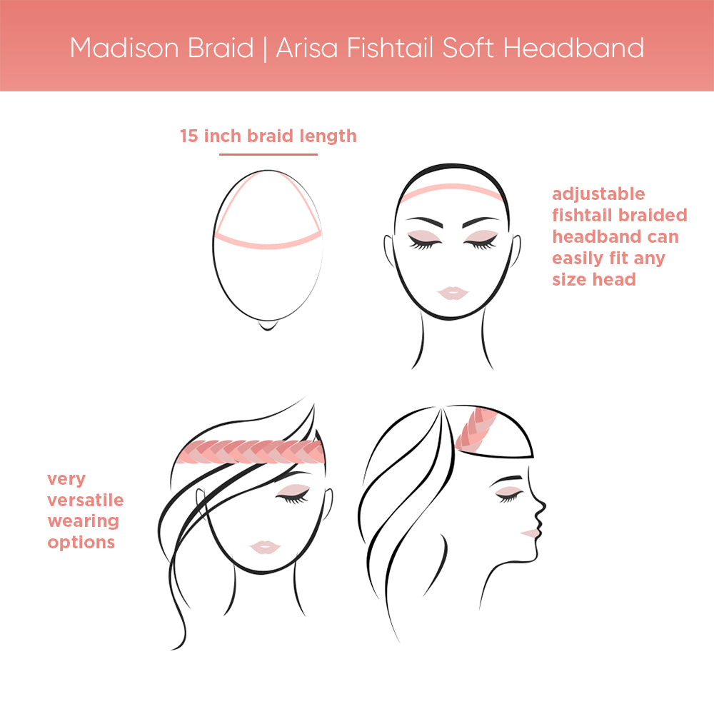 Madison Braid | Arisa Fishtail Soft Headband