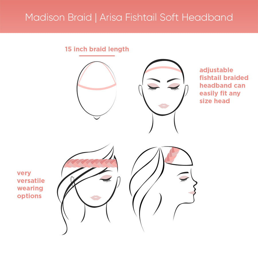 Madison Braid | Arisa Fishtail Soft Headband