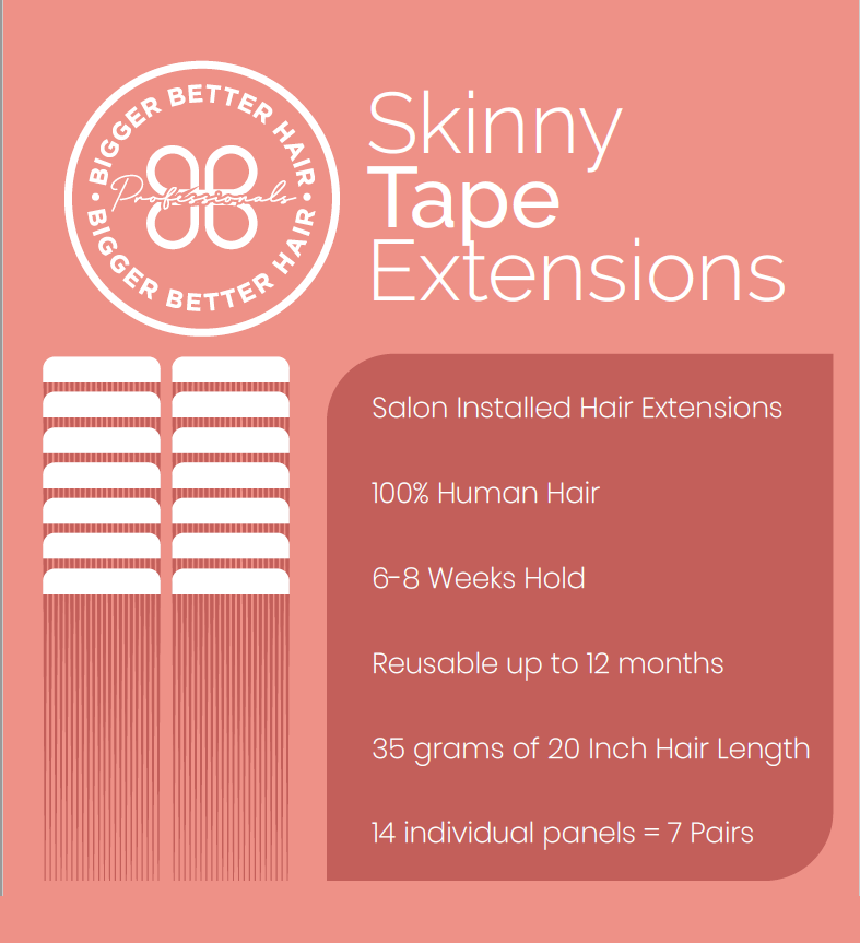 Skinny Tape Extensions @biggerbetterhair