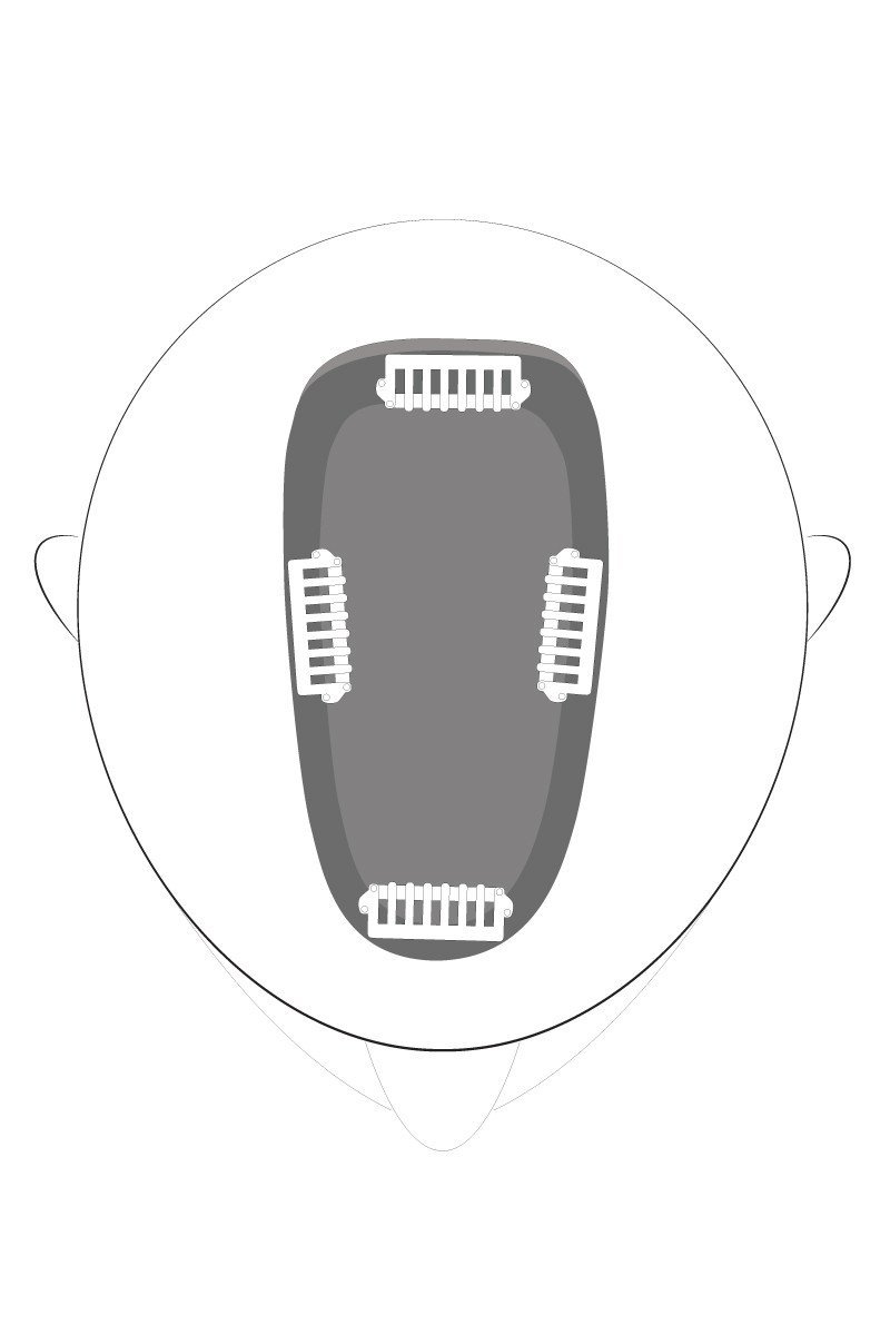 Toppers - Human Hair - EasiPart 12"